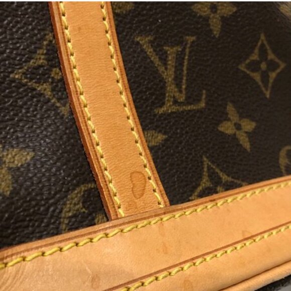 Louis Vuitton Brown and Tan Monogram Bucket GM Tote - Picture 8 of 13